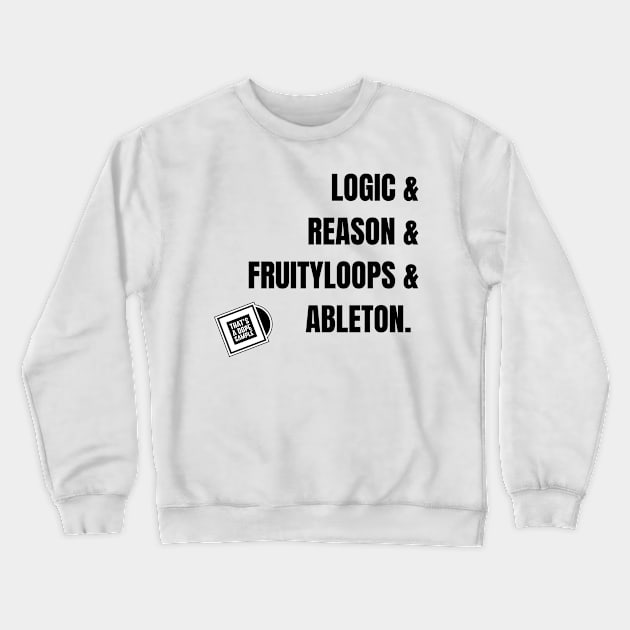 Logic & Reason Black Crewneck Sweatshirt by Thats A Dope Sample 